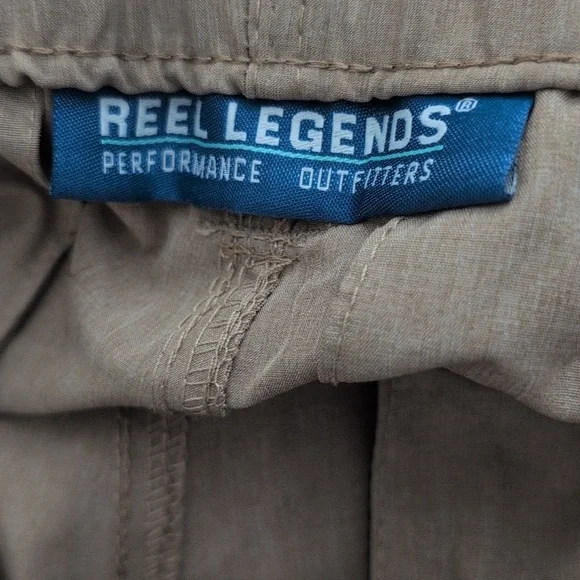 Reel Legends 2 Pair Performance Pants Fishing Convertible Pants XXL 30" Inseam - Picture 8 of 13